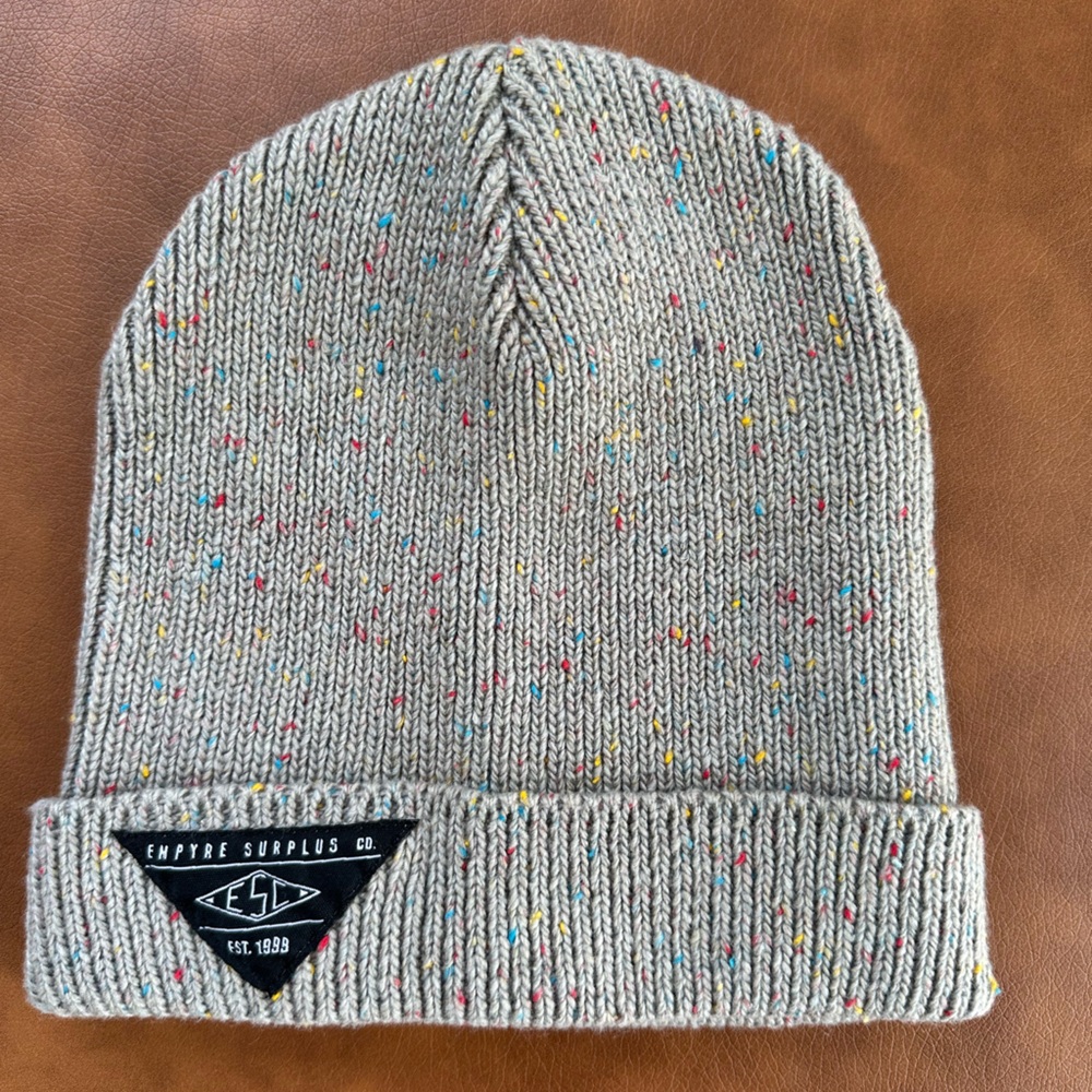 Gray Empyre Beanie - Colorful Specks